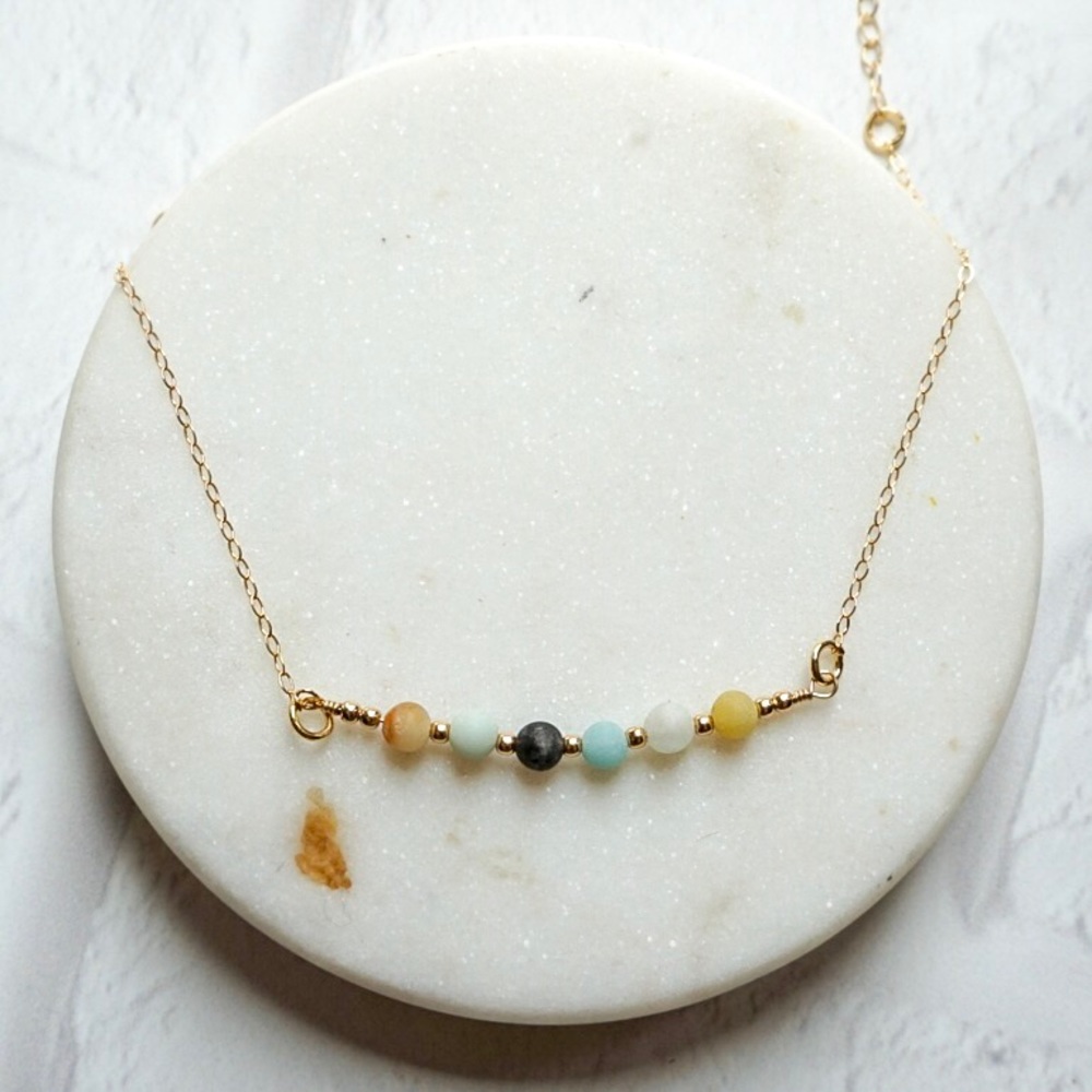 Amazonite Gem Stone 14k Gold Filled Bracelet
